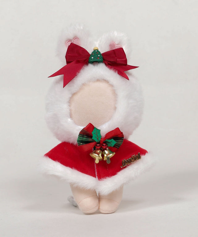 ぬいうさ耳サンタケープ15cm/柄1