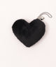 ふわふわハートIDフォトチャーム/ブラック