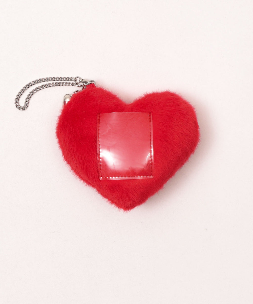 ふわふわハートIDフォトチャーム