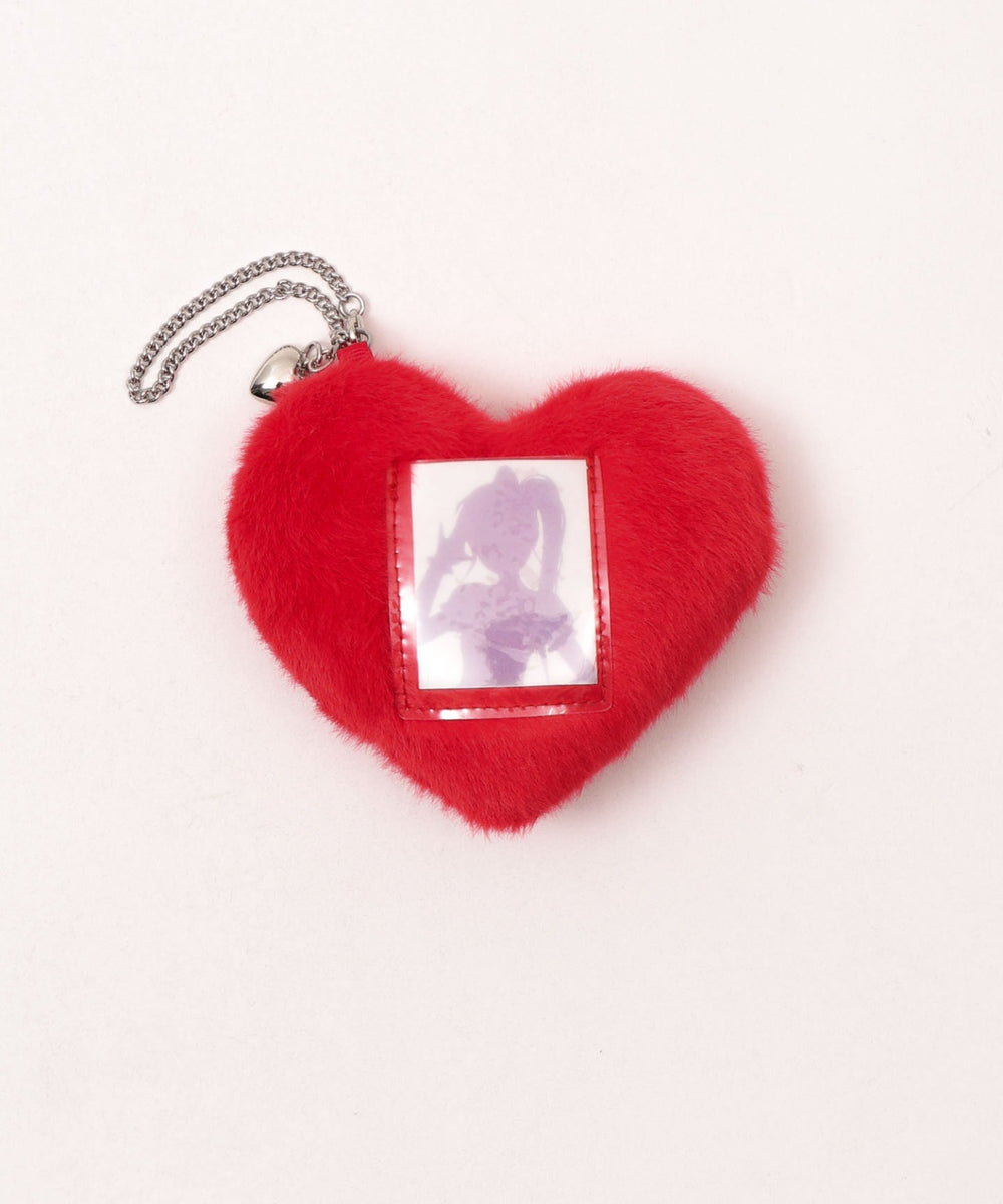ふわふわハートIDフォトチャーム