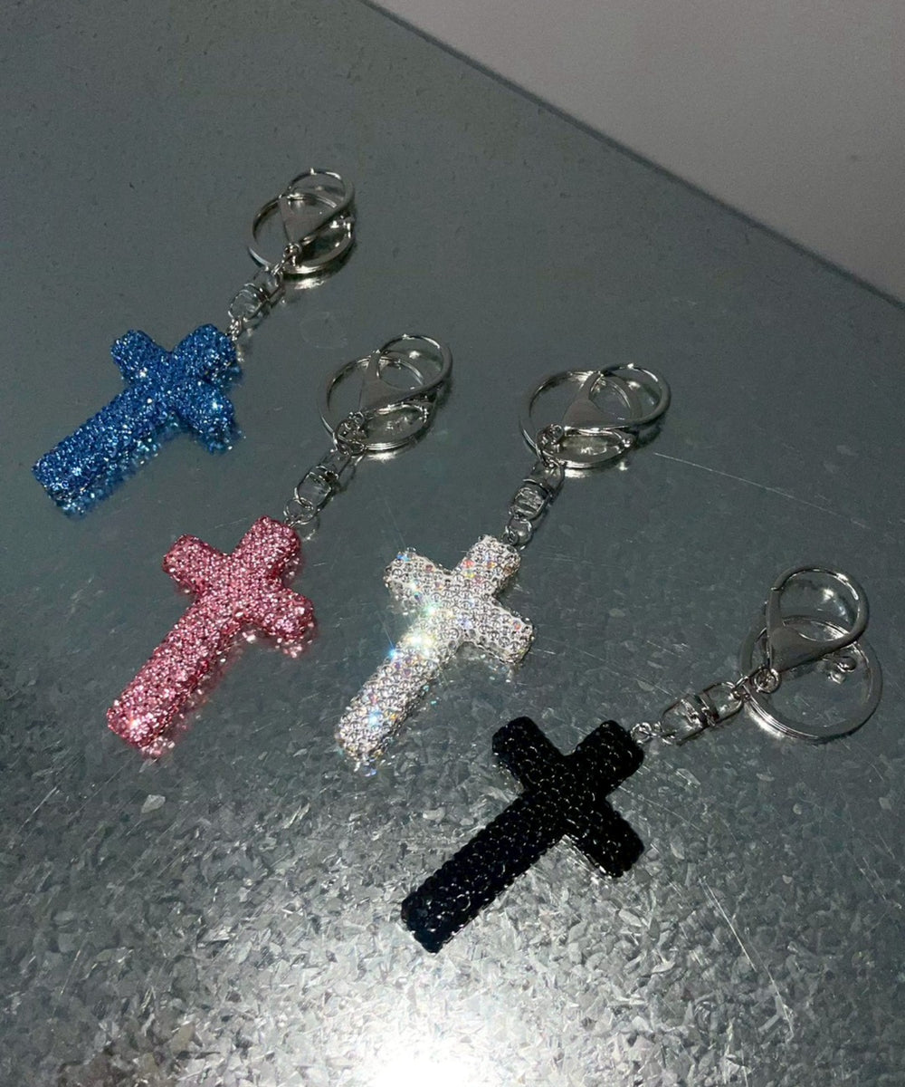 キラキラクロスキーホルダー