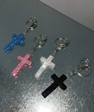 キラキラクロスキーホルダー