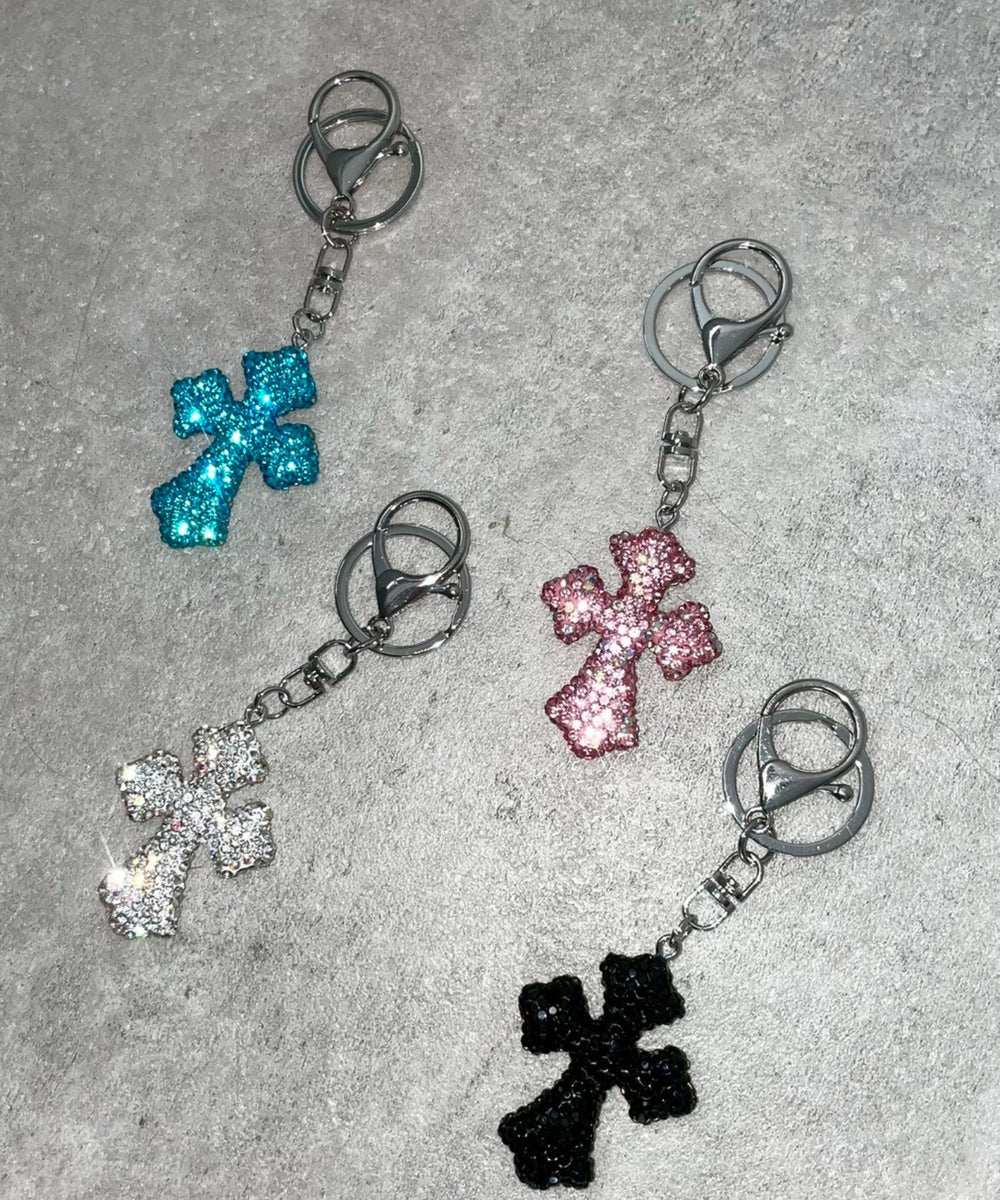 キラキラクロスキーホルダー