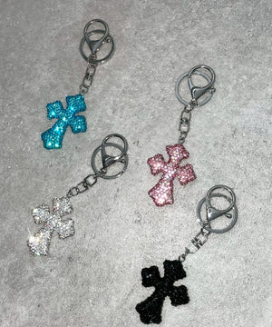 キラキラクロスキーホルダー