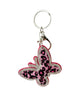 キラキラレオパバタフライキーホルダー/柄１