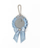 ティアラリボンロゼットキーホルダー/サックス