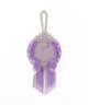 ティアラリボンロゼットキーホルダー/Lパープル