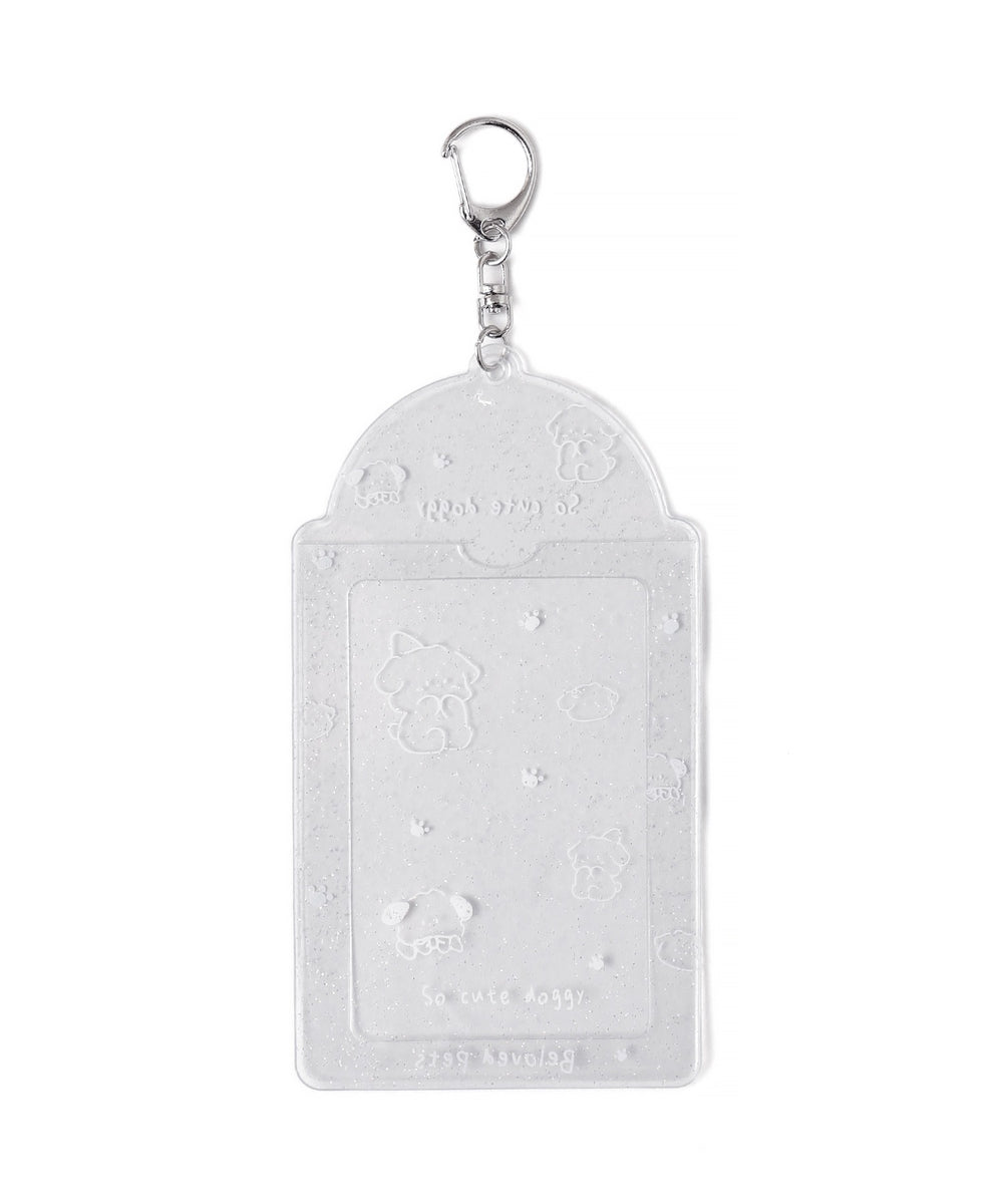 ラメクリアモチーフカードホルダーキーホルダーB