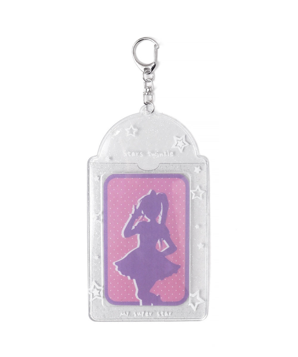 ラメクリアモチーフカードホルダーキーホルダーB