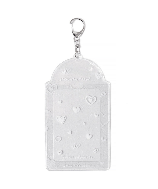 ラメクリアモチーフカードホルダーキーホルダーB