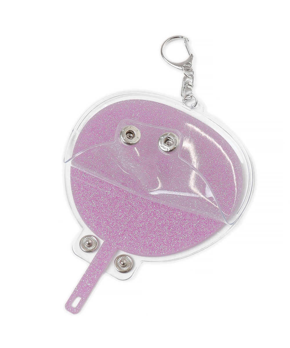 キラキラDIYうちわキーホルダー