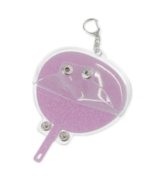 キラキラDIYうちわキーホルダー