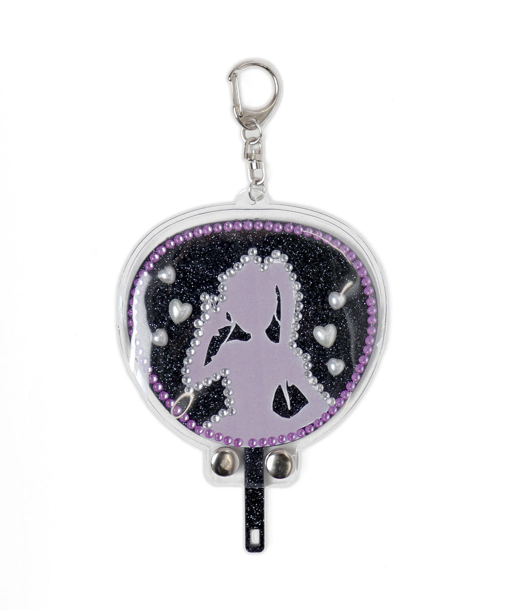 キラキラDIYうちわキーホルダー