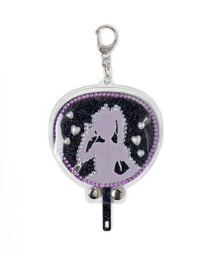 キラキラDIYうちわキーホルダー