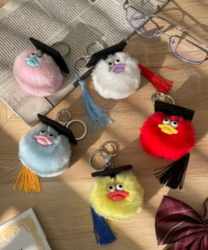 卒業おめおめモンスターぬいぐるみキーホルダー