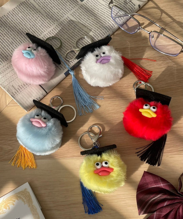 卒業おめおめモンスターぬいぐるみキーホルダー