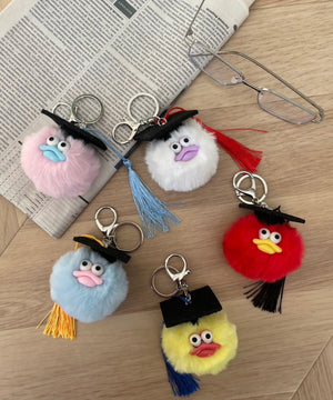 卒業おめおめモンスターぬいぐるみキーホルダー