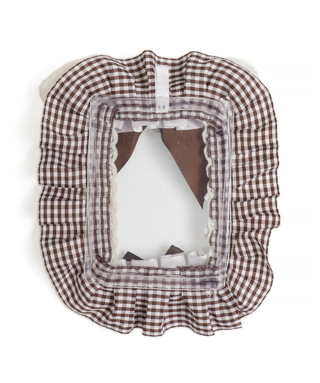 アニマルチェックフリルカードホルダー