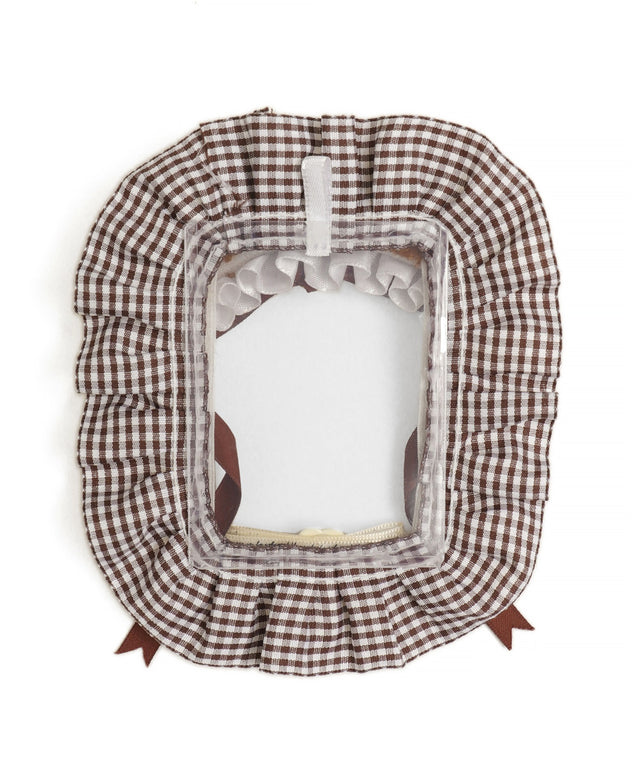 アニマルチェックフリルカードホルダー