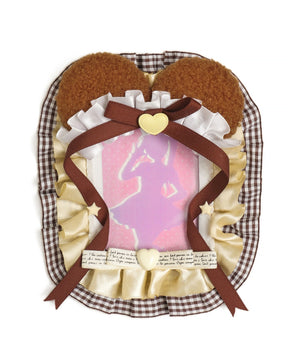 アニマルチェックフリルカードホルダー