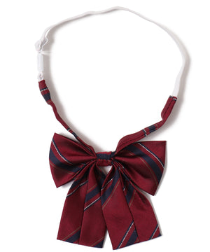 ミニパターンスクールリボン