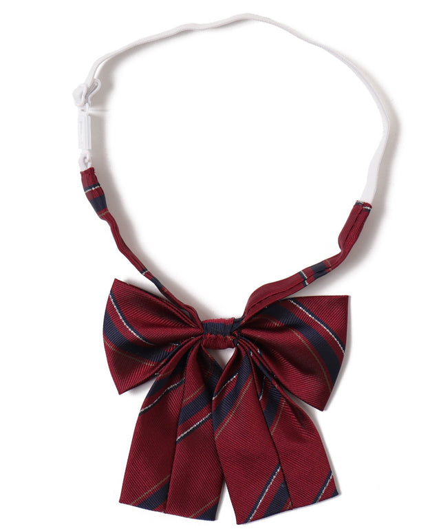 ミニパターンスクールリボン