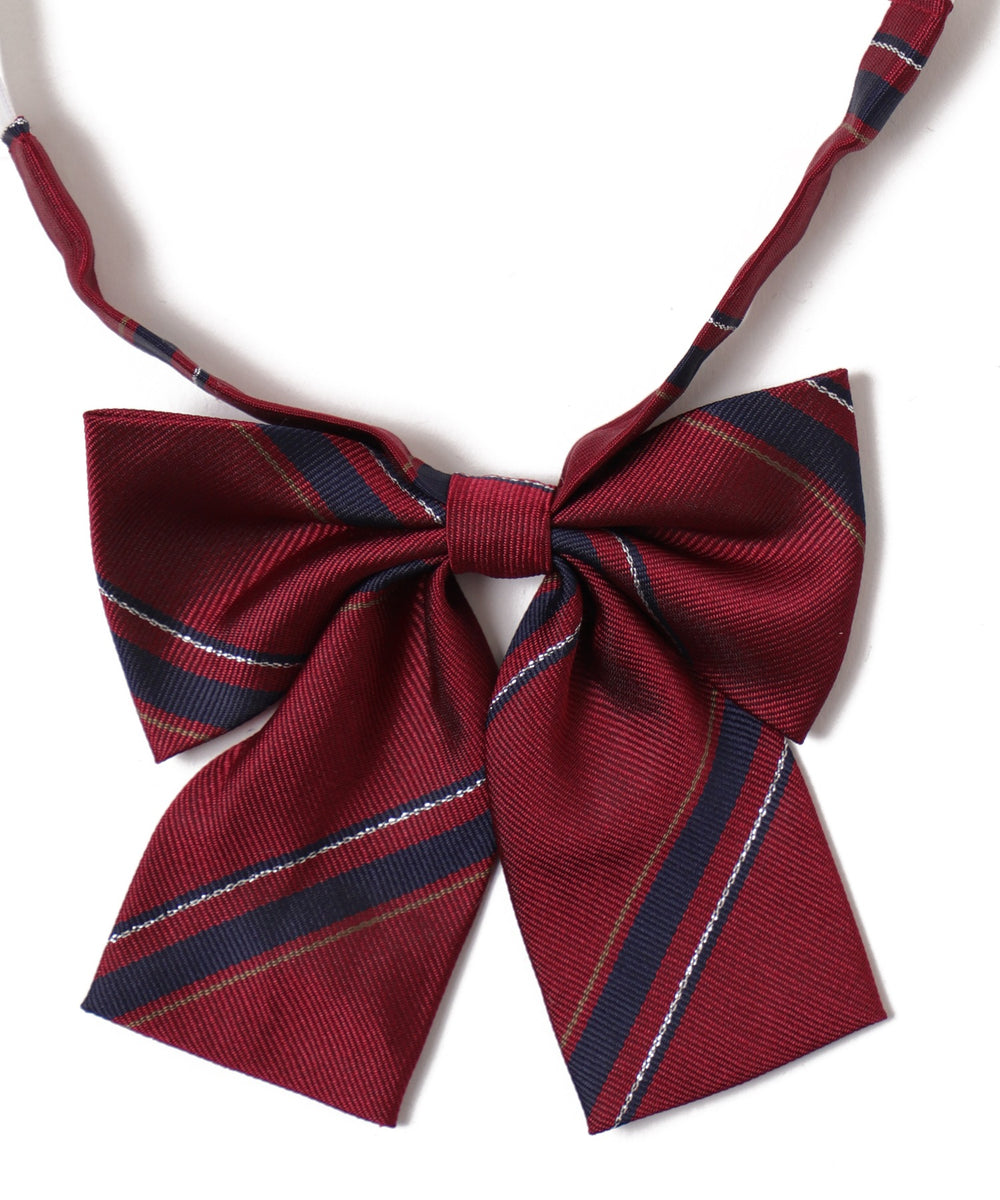 ミニパターンスクールリボン