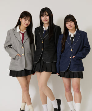 グレー モデル:158cm L着用 ブラック モデル:160cm M着用 ネイビー モデル:150cm M着用