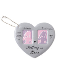 ハートIDフォトケースキーホルダー