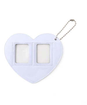 ハートIDフォトケースキーホルダー