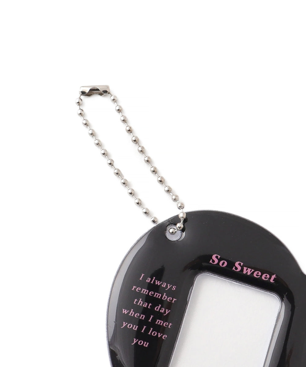 ハートIDフォトケースキーホルダー