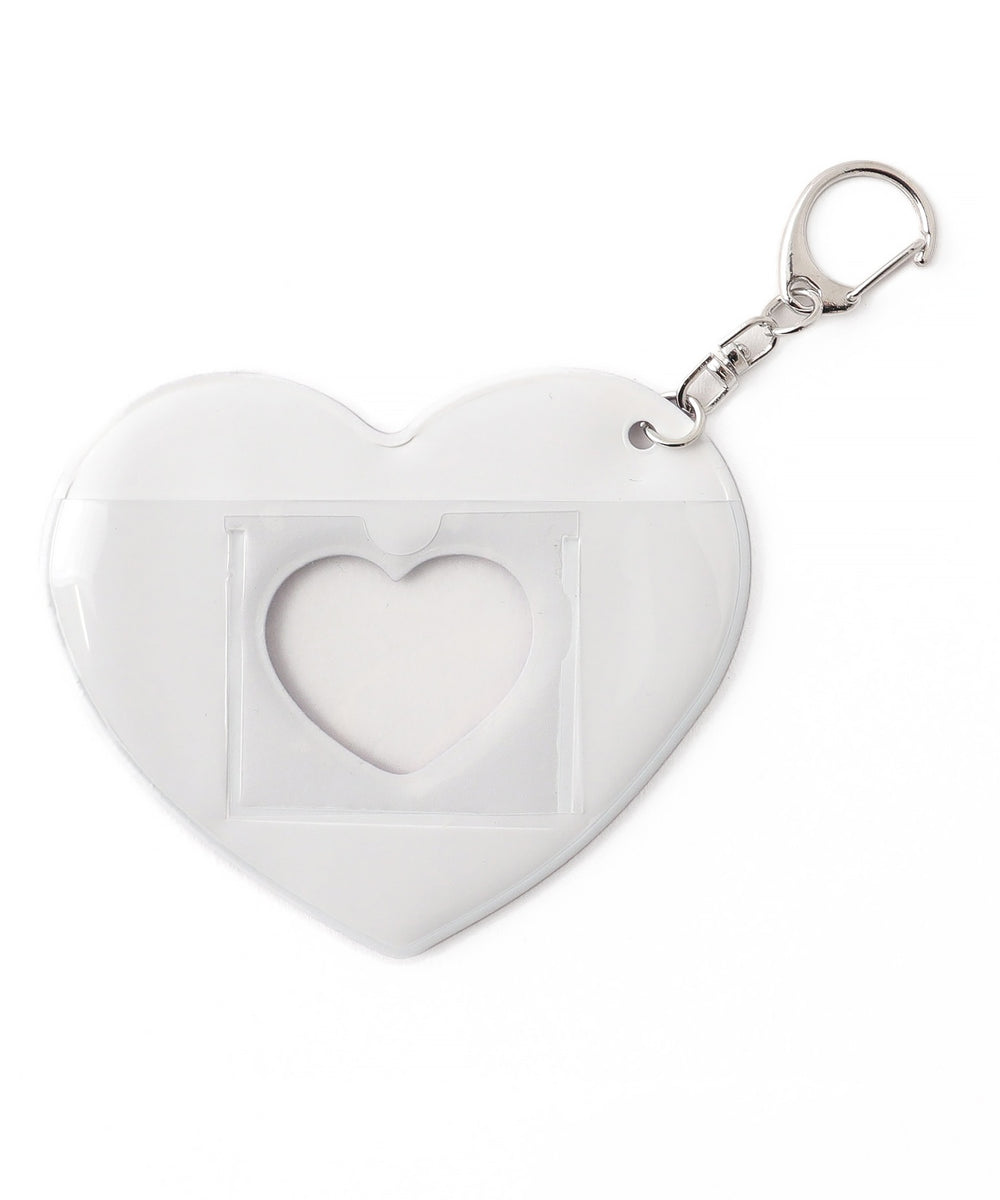 グラデーションハートIDフォトケースキーホルダー