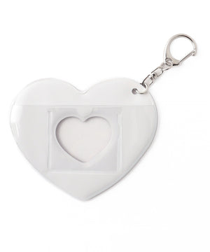 グラデーションハートIDフォトケースキーホルダー