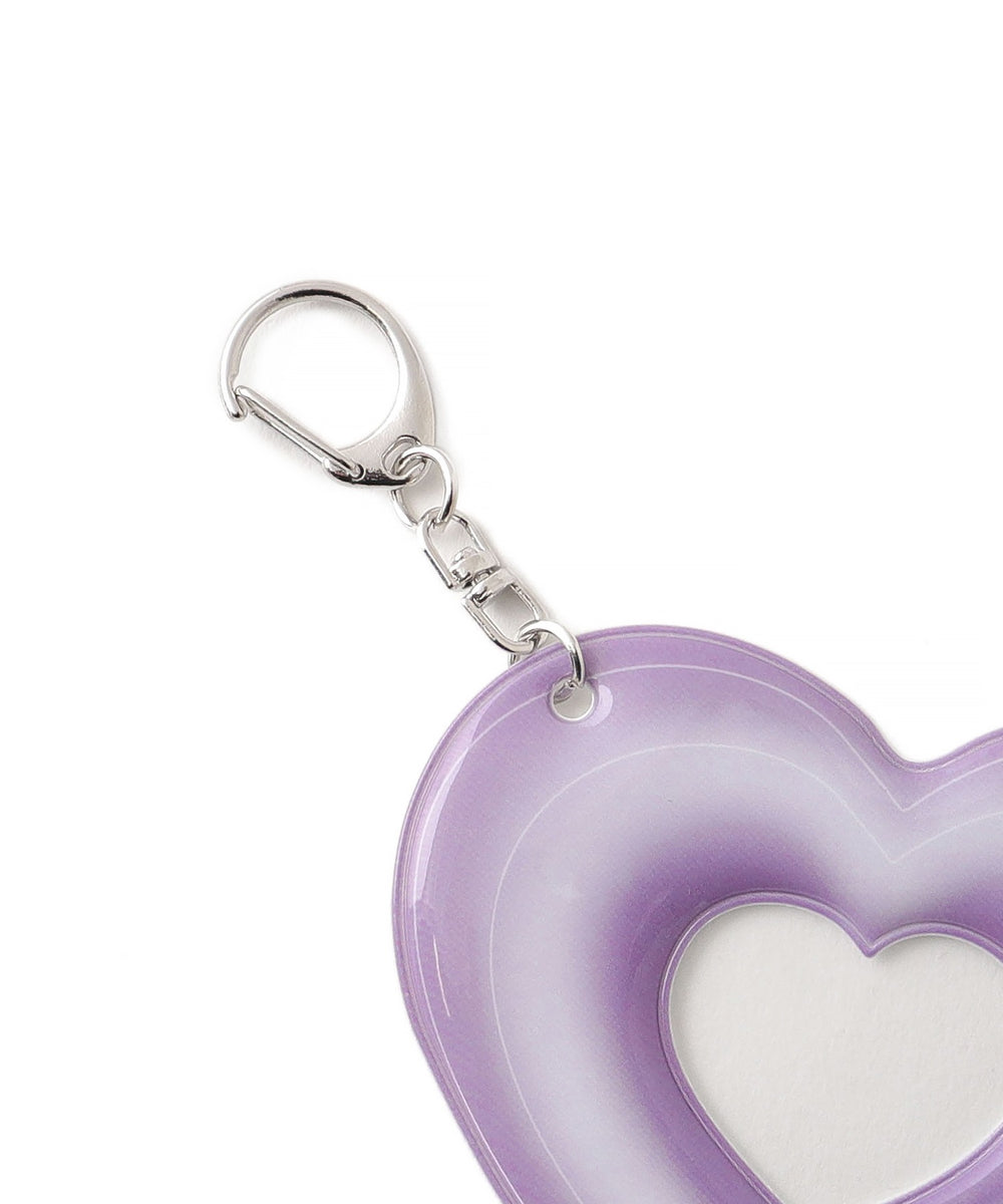 グラデーションハートIDフォトケースキーホルダー