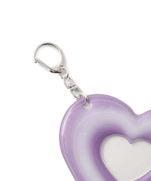 グラデーションハートIDフォトケースキーホルダー