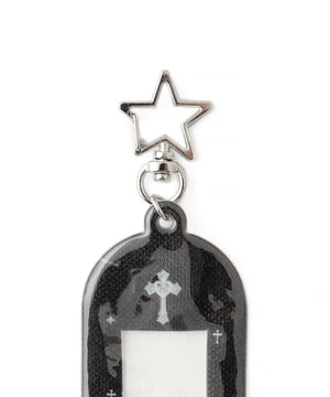 ラメモチーフIDフォトケースキーホルダー