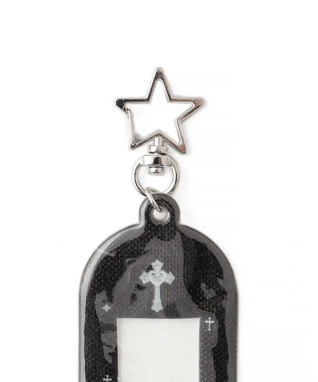 ラメモチーフIDフォトケースキーホルダー