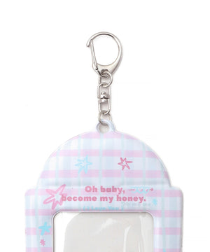 チェックカードホルダーキーホルダー