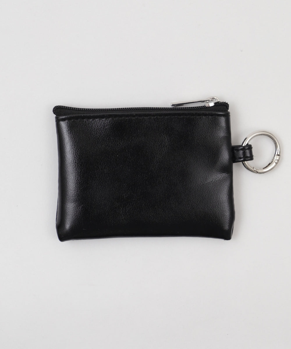 PUメタルパーツポーチ