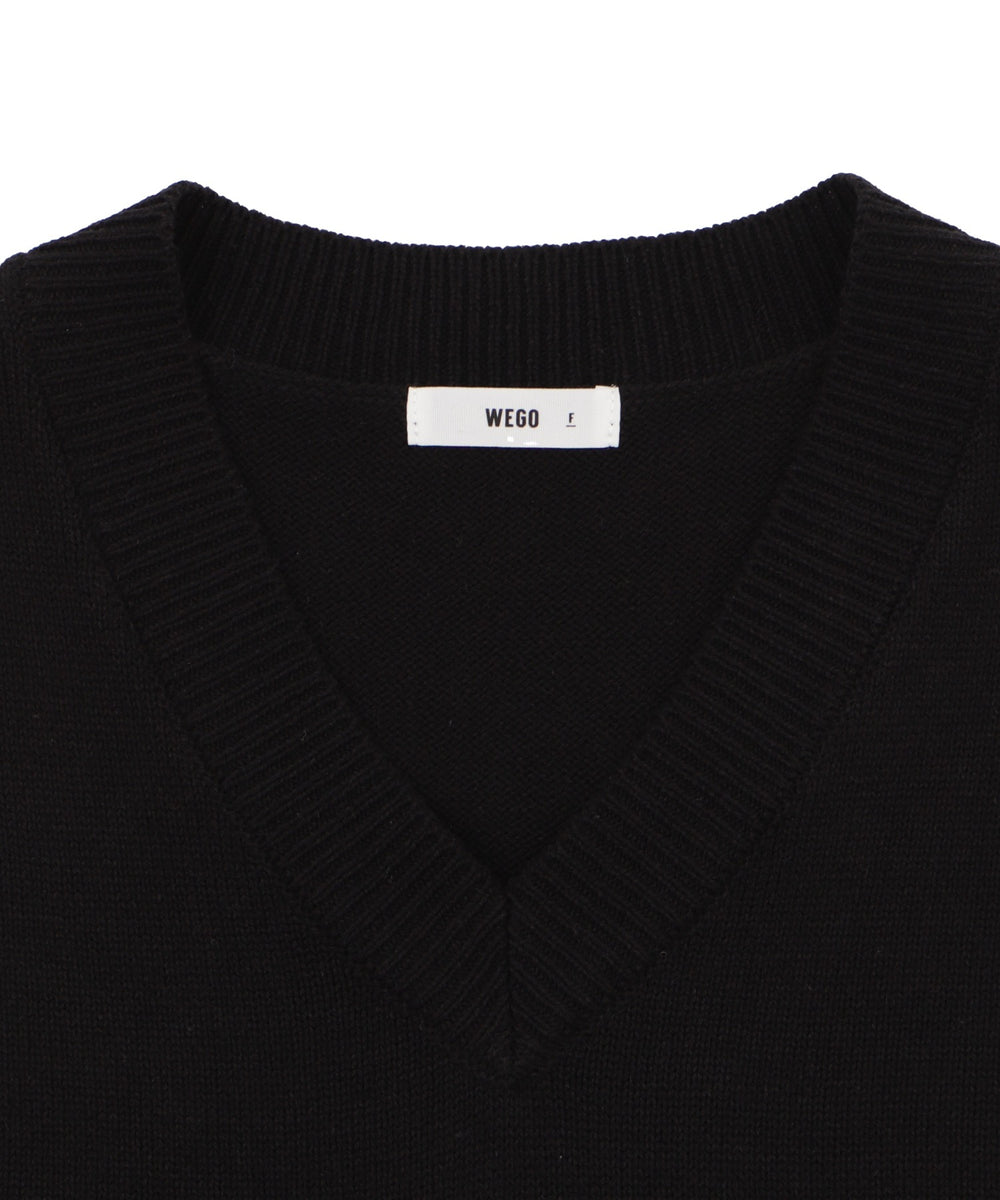 【スクール】無地ニットベスト