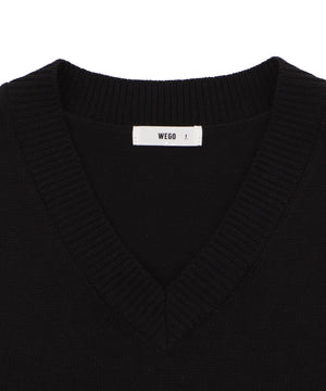 【スクール】無地ニットベスト