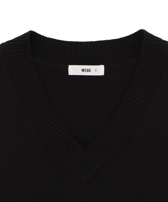 【スクール】無地ニットベスト