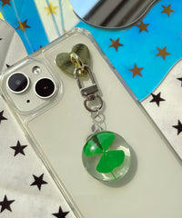 クリアクローバーキーホルダー