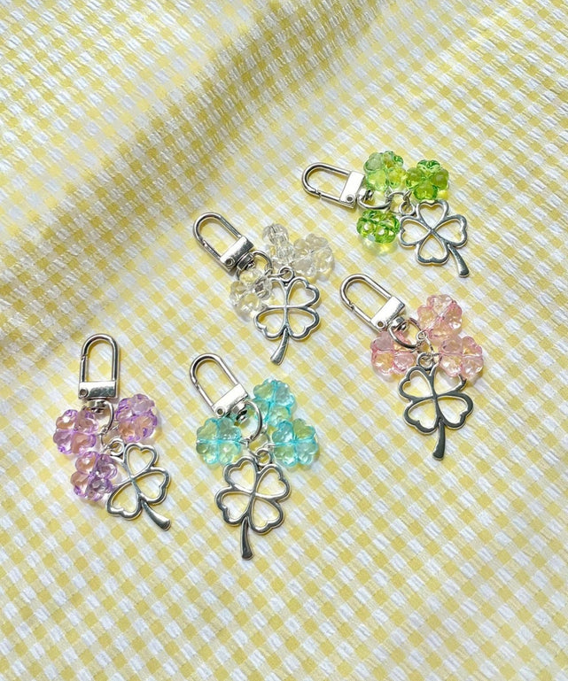 カラークローバーキーホルダー