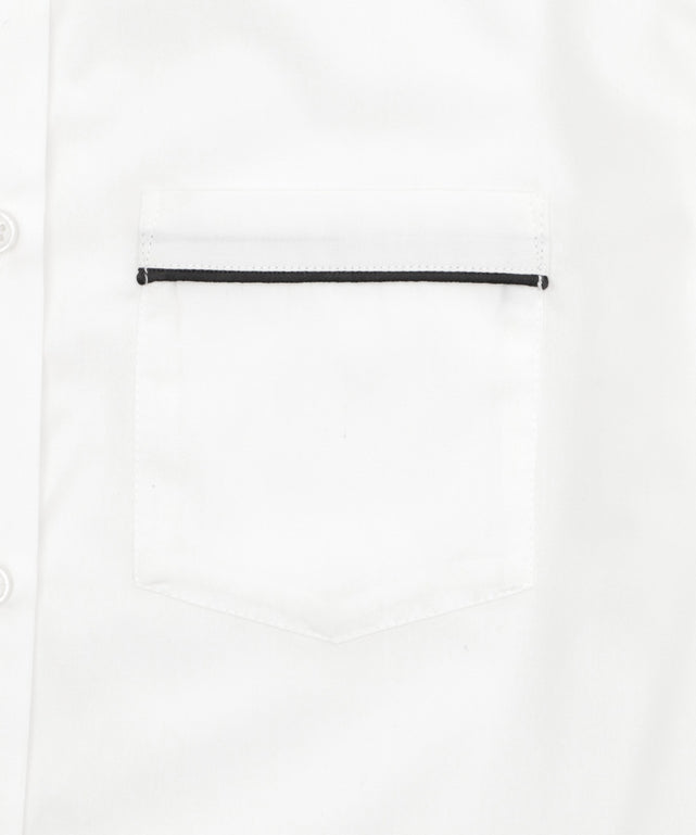 スクールパイピングシャツS／S