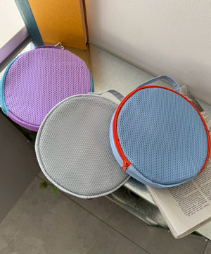 メッシュサークルポーチ