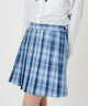 スクールプリーツスカート/ブルーチェック2 モデル:155cm L着用