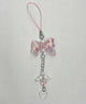 クリアリボンエンジェルキーホルダー/ピンク