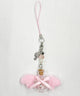 カラーリボンエンジェルキーホルダー/ピンク
