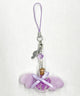 カラーリボンエンジェルキーホルダー/パープル
